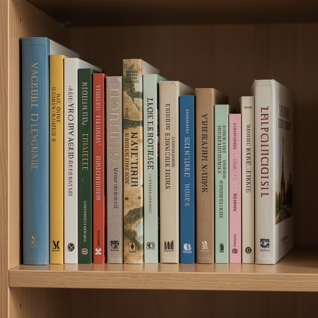 Separadores verticales para mantener alineados libros de distintos tamaños en una balda
